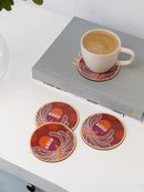 Koh Living Aboriginal Banksia Ceramic Coaster Koh Living