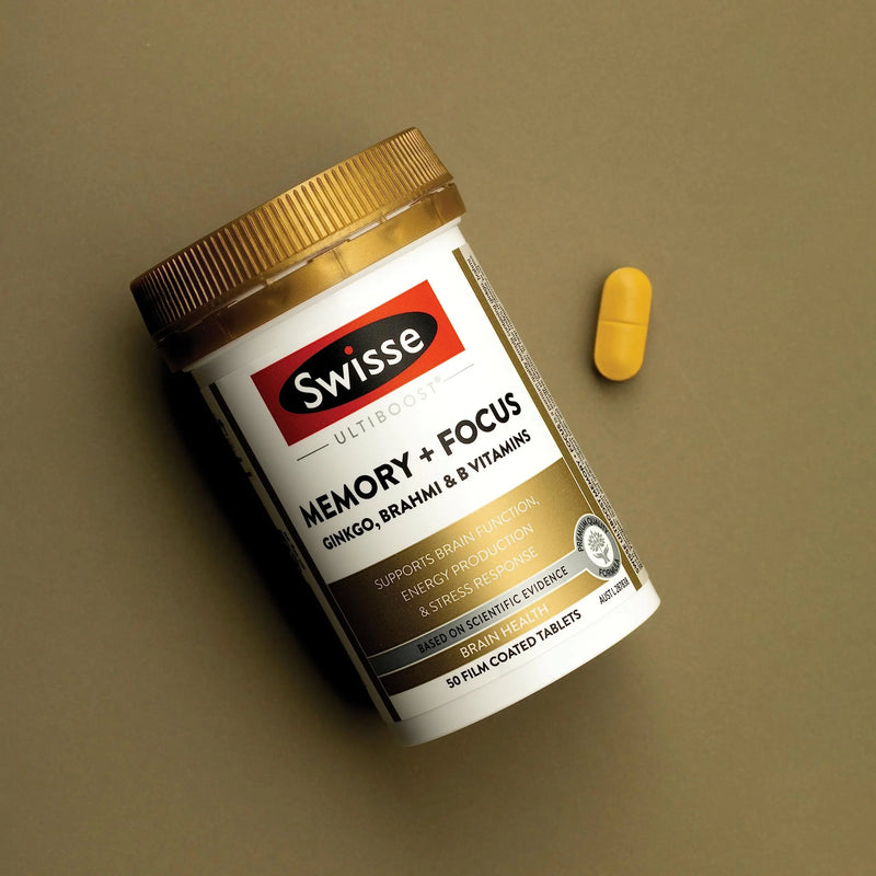 Swisse Ultiboost Memory + Focus 50 Tablets EXP：10/2025 Swisse
