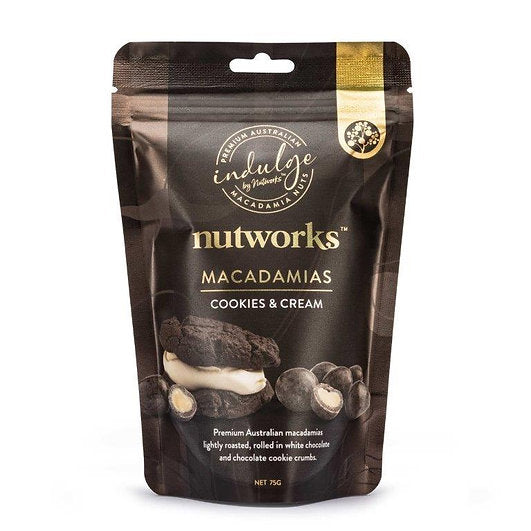 Macadamia Cookies Cream - Nutworks Gourmet Roasted Macadamia Nuts 200g Nutworks