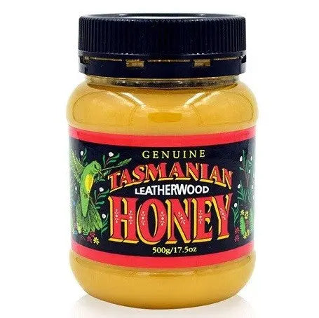 Tasmanian Leatherwood Honey - Premium Raw Australian Honey Jar With Spicy Flavor Tasmanian Honey Company