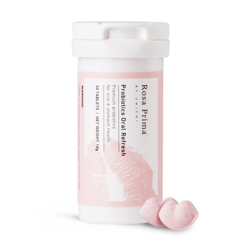 Unichi Rosa Prima Probiotics Oral Refresh 30 Soft Tables EXP：06/2025 Unichi