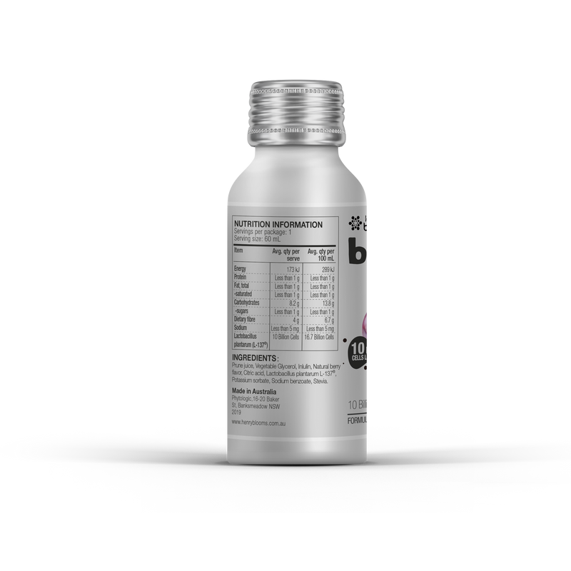 Instant Lax Prune Drink – Henry Blooms High Fiber Prune Juice With Inulin & Probiotics Henry Blooms