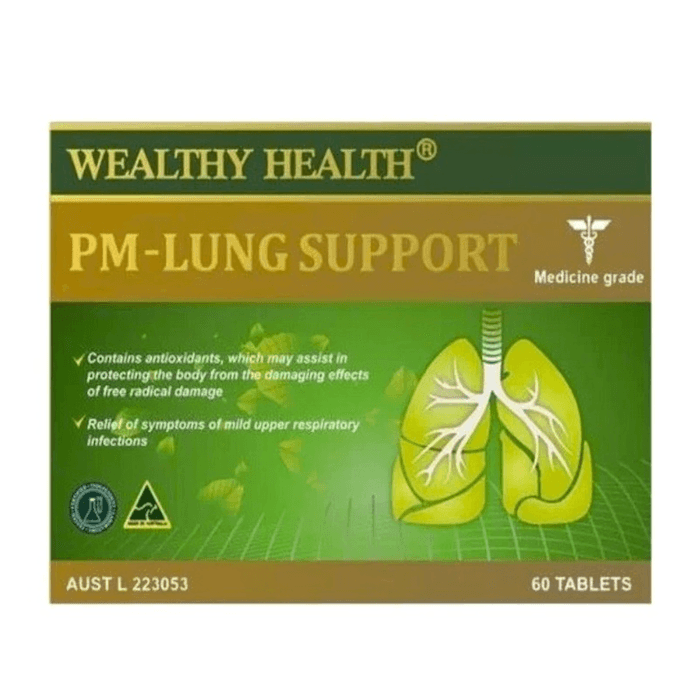 Lung Support Tablets – Natural Respiratory Health & Immune System Support Wealthy Health