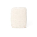 A single, white, rectangular object is shown against a plain white background.
