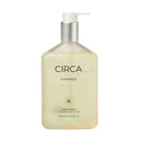 A bottle of CIRCA Oceanique hand wash, with a pump dispenser and a label indicating it is a hand wash with a pump dispenser.