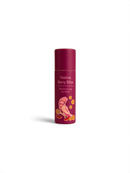 A red lip balm tube with a label that reads "Native Berry Bliss" and "Moisturising lip balm".