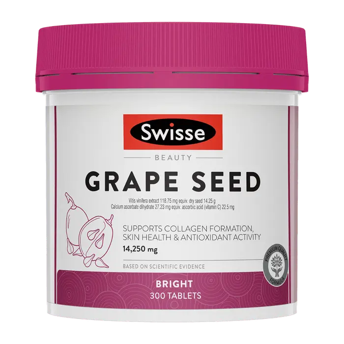 Swisse Beauty Grape Seed+ Bright with Nicotinamide 300 Tablets EXP:05/2026 - XDaySale