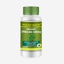 Organic Spirulina Supplement – Wealthy Health Spirulina Tablets 1000mg 100 Count Wealthy Health