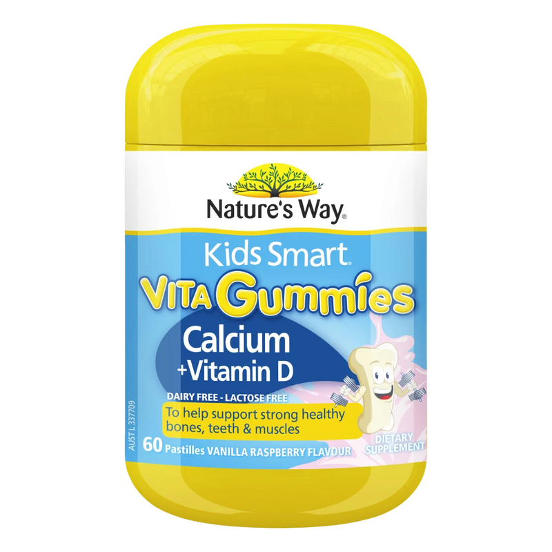 Nature's Way Kids Smart Vita Gummies Calcium + Vitamin D 60pk Strong Bones XDaySale
