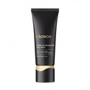 a tube of black and gold face wash product with the brand name "eAORON" printed on it.