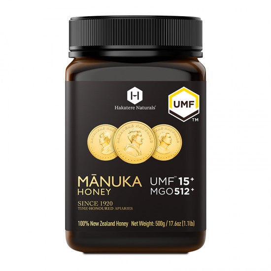 UMF 15+ Manuka Honey – Hakatere Naturals Premium Raw 500g Jar | Natural Antibacterial Honey Hakatere Naturals