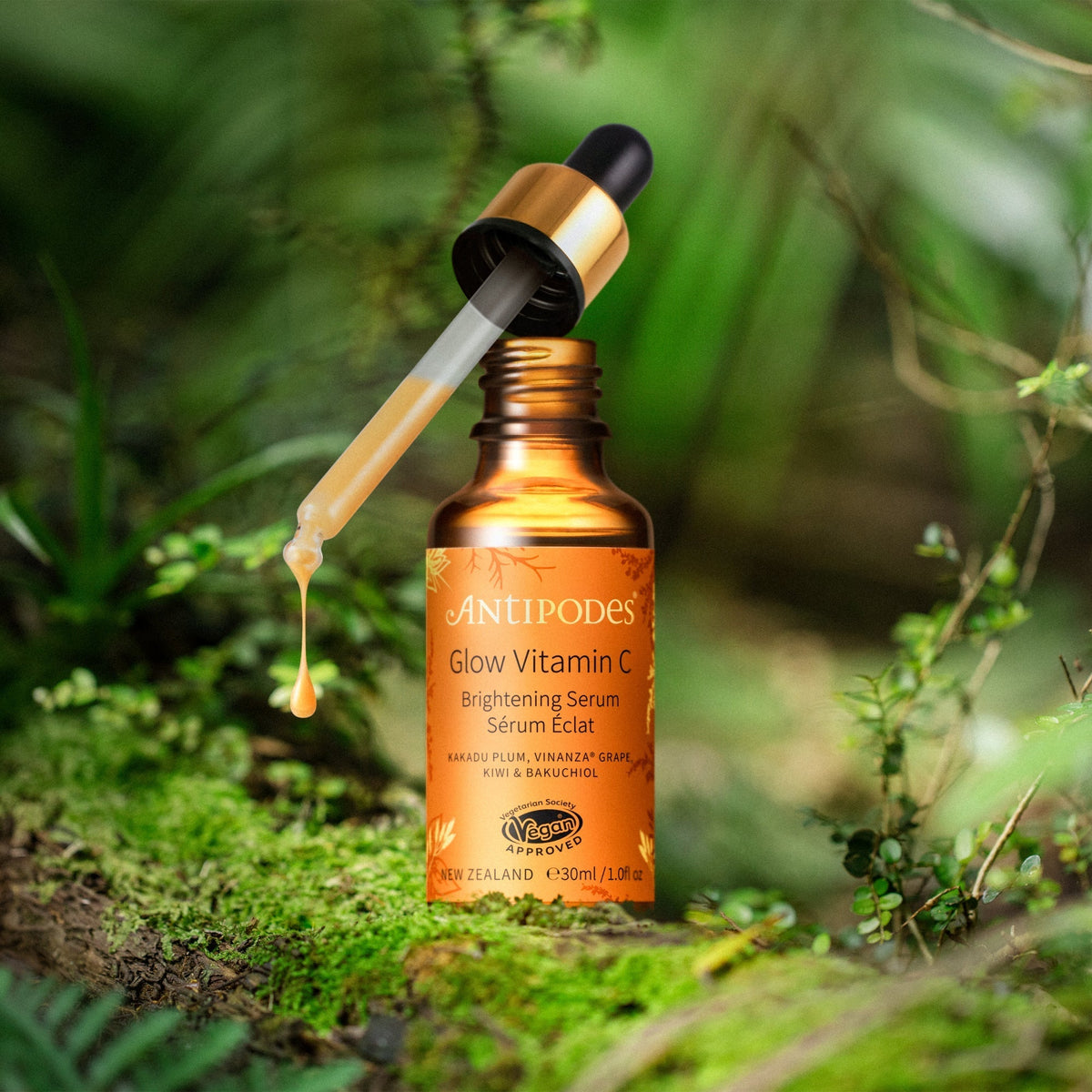 Vitamin C Serum - Antipodes Glow Brightening Face Serum With Plant Hyaluronic Acid 30ml Antipodes