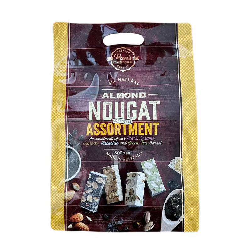 Almond Nougat Soft Candy Assortment 800g – Premium Italian Handmade Treat HT