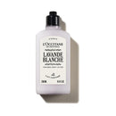A bottle of L'Occitane in Provence Lavande Blanche body lotion.