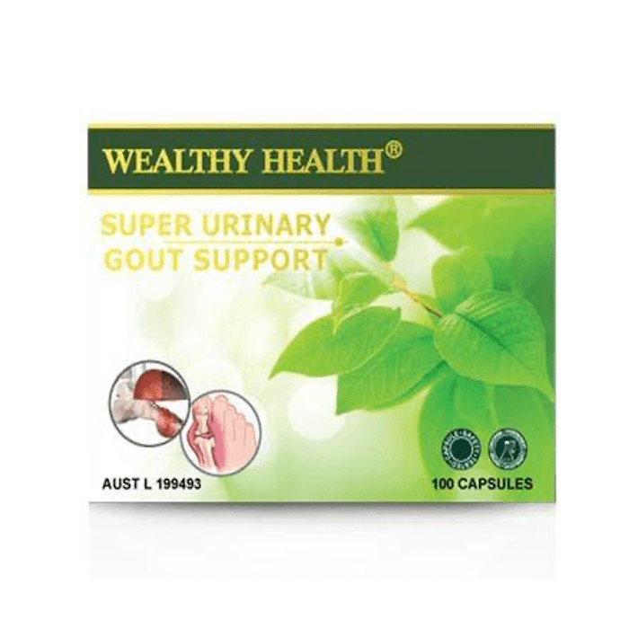 Urinary Gout Support – Wealthy Health Gout Relief Capsules for Bladder Health Wealthy Health