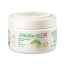 a jar of Australian Cream Lanolin Oil moisturising cream with Vitamin E.