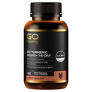 a bottle of GO Health's GO TURMERIC joint health supplement.