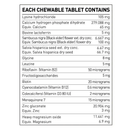 a label for a vitamin supplement