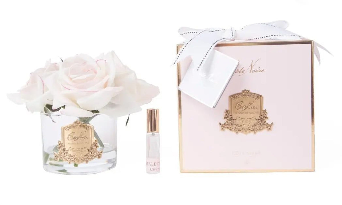 Cote Noire Perfumed Natural Touch 5 Roses - Clear - Pink Blush - Pink Box - GMR88 Cote Noire