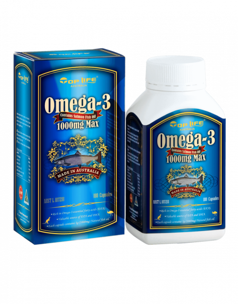 Top Life Omega-3 Salmon Fish Oil 1000 mg 180 Capsules 01 Top Life