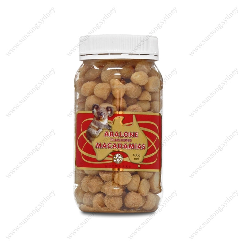 Macadamia Nuts Jar – Nutworks Abalone Flavoured 400g Premium Macadamias Nutworks