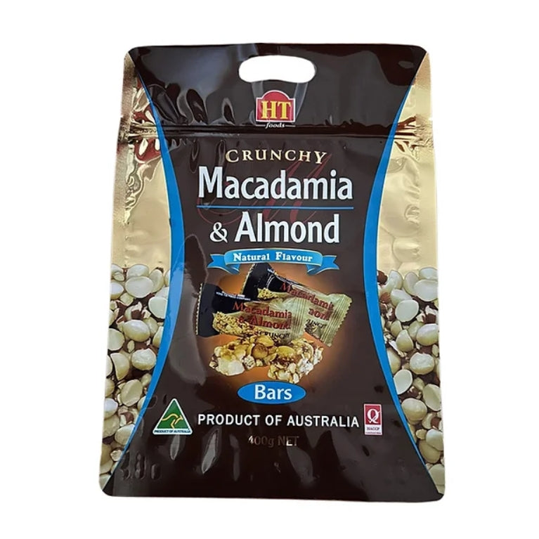 Macadamia Almond Gift Pack – Roasted Nut Bars & Crunchy Nutty Treats 400g HT