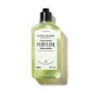 A bottle of L'Occitane Verveine Perfumed Shower Gel, a 250 mL bottle containing 8.4 FL.OZ.