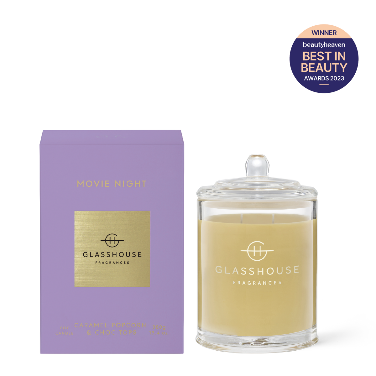 Glasshouse Fragrances Movie Night Candle 380g Glasshouse