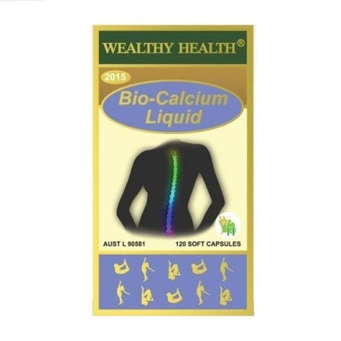 Bio Calcium Capsules – Wealthy Health Liquid Calcium Formula with Vitamin D for Strong Bone Support Wealthy Health