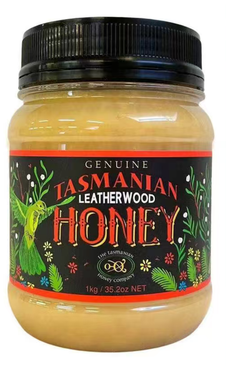 Tasmania Leatherwood Honey – Raw Tasmanian Rainforest Honey 1kg Jar Tasmanian Honey Company