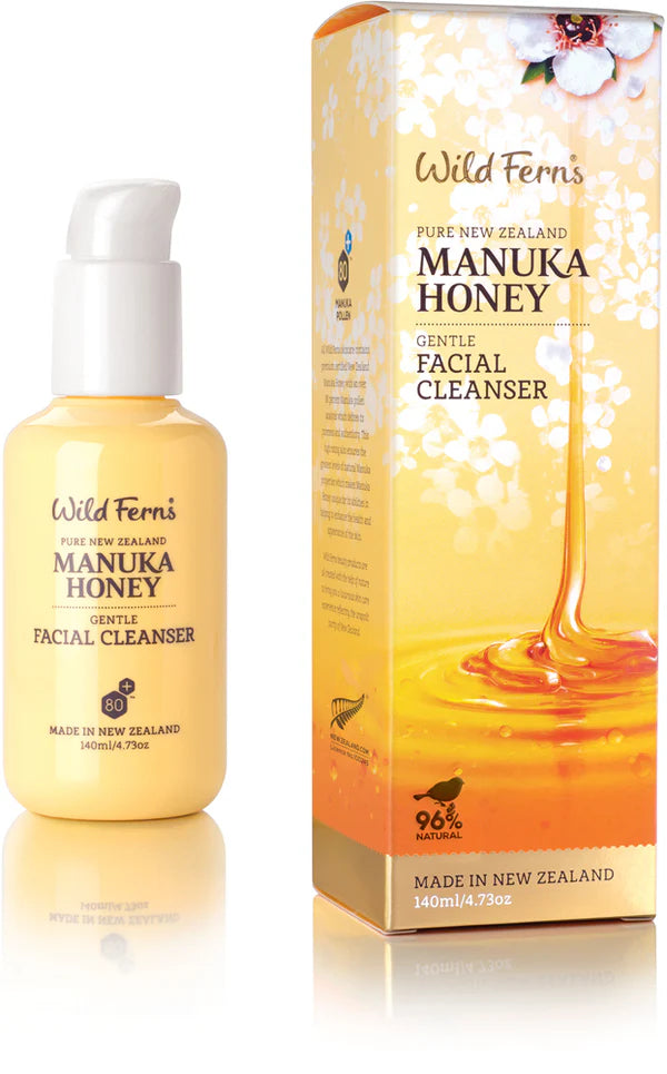 Manuka Honey Cleanser – Wild Ferns Facial Cleanser with Calendula & Avocado Oil, 140ml Wild Fern
