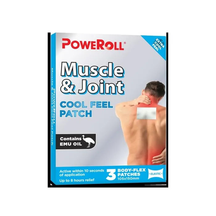 Muscle Joint Patch Cool – Glimlife Poweroll Herbal Pain Relief Patch 3 Pack Glimlife Poweroll