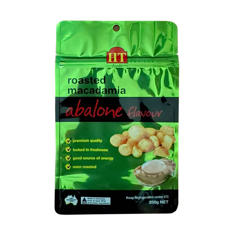 Roasted Macadamia Nuts – Oven Roasted Abalone Flavour Snack 200g | HT Brand HT