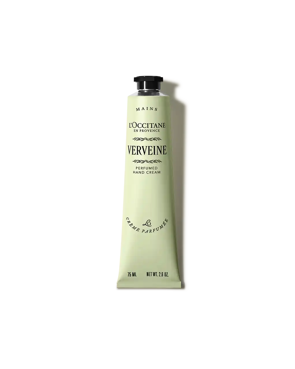 A tube of L'OCCITANE VERVINE hand cream.