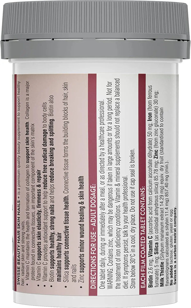 Swisse Beauty Hair Skin Nails+ 100 Tablets EXP: 01/2026 - XDaySale