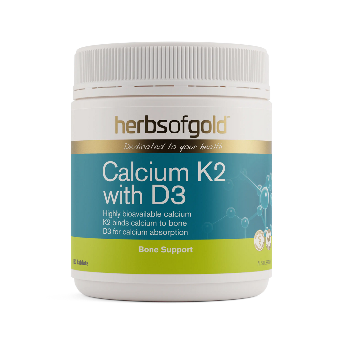 Herbs of Gold Calcium K2 with D3 Herbs of gold