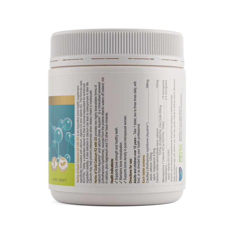 Herbs of Gold Calcium K2 with D3 Herbs of gold
