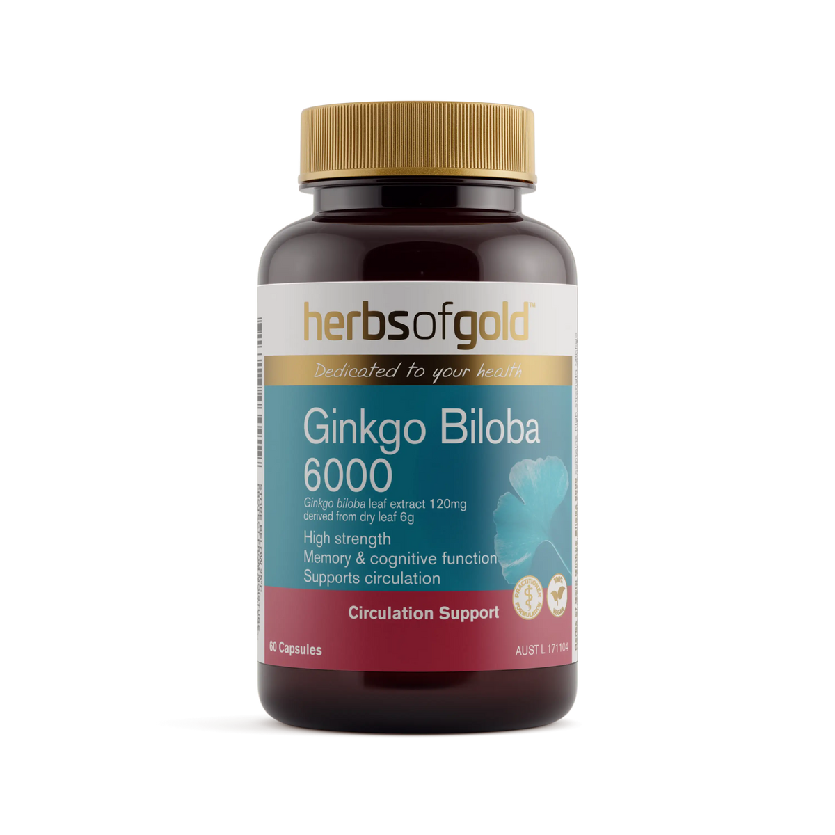 Herbs of Gold Ginkgo Biloba 6000 Herbs of gold