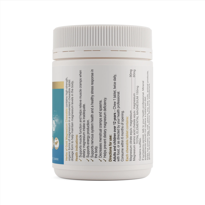 Herbs of Gold Magnesium Chewable Herbs of gold