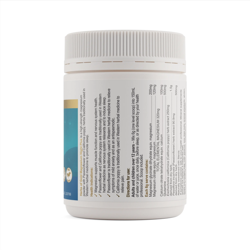 Herbs of Gold Magnesium Night Plus Herbs of gold