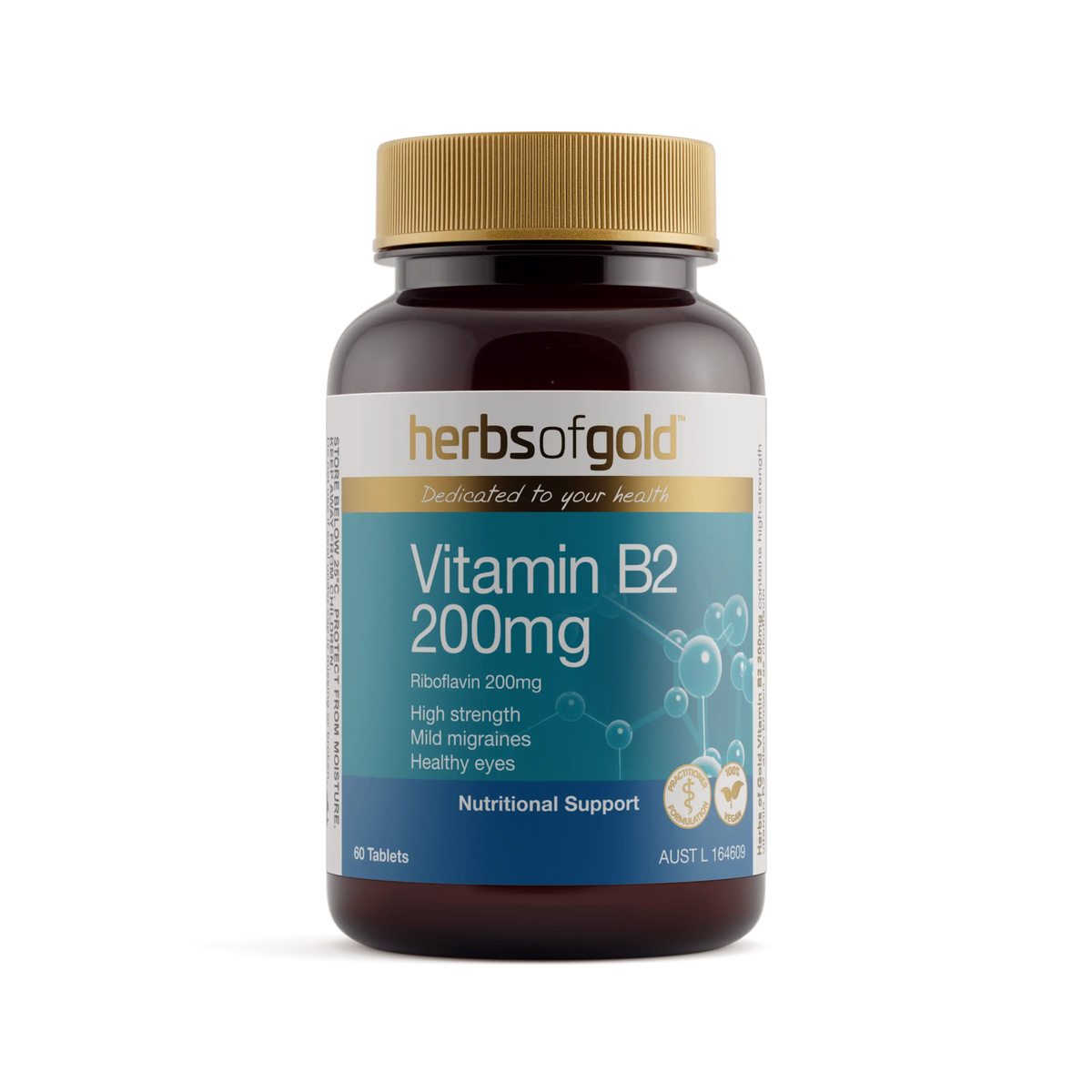 Herbs of Gold Vitamin B2 200mg Herbs of gold