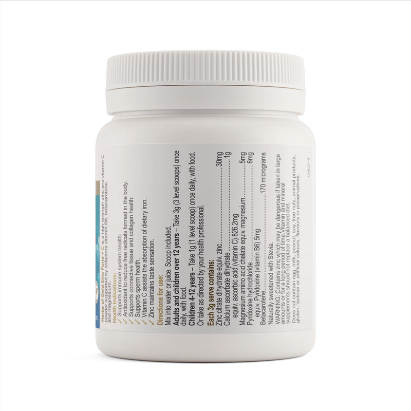 Herbs of Gold Zinc Forte + C Herbs of gold