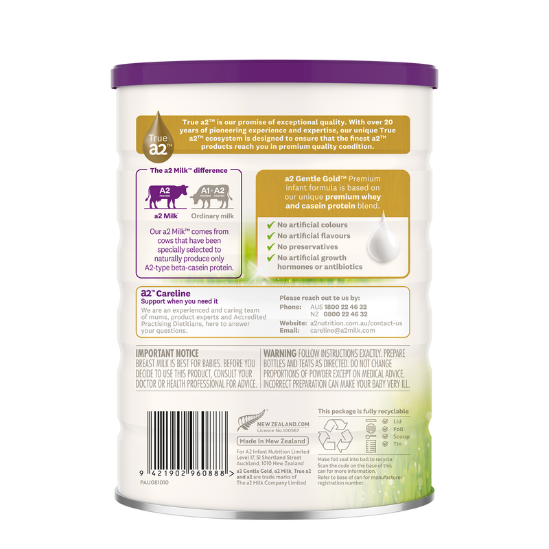 a2 Gentle Gold® Premium infant formula XDaySale