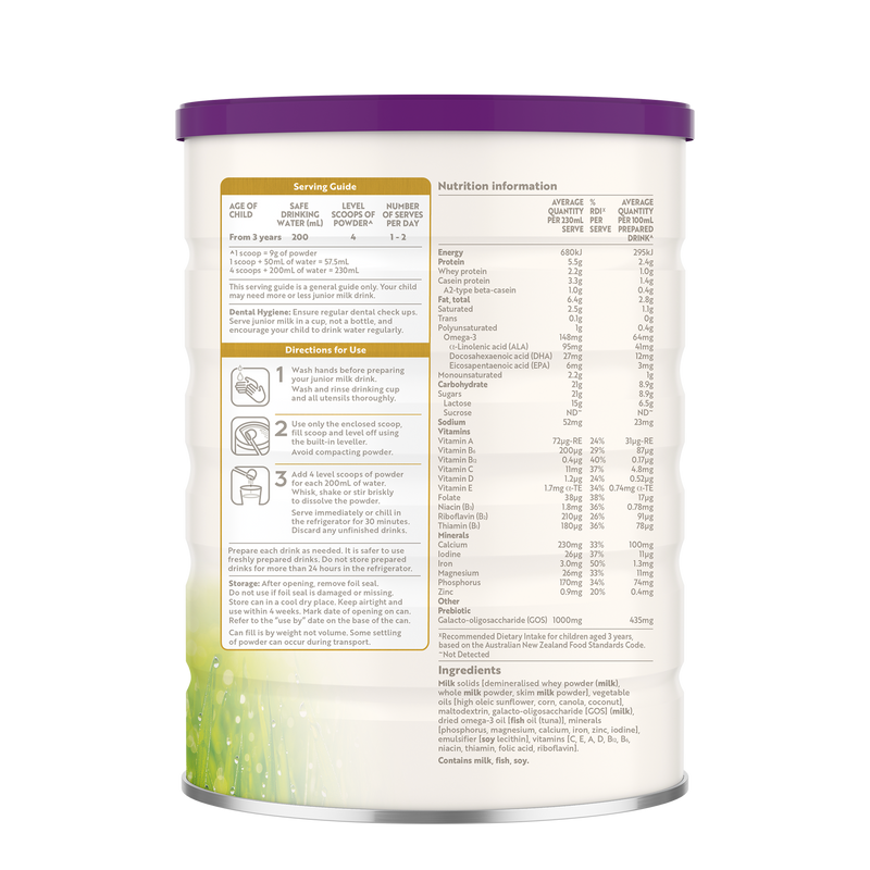 a2 Gentle Gold® Premium junior milk drink XDaySale