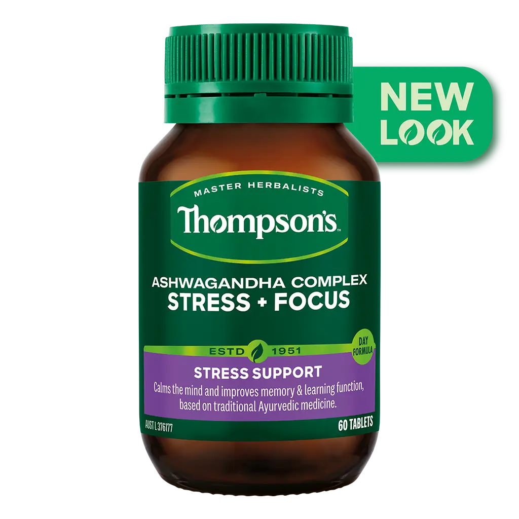 Thompsons Ashwagandha Complex Stress + Focus 60 Tablets XDaySale