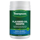 Thompsons Flaxseed Oil Gel-Free 1000mg 400 Vegi Capsules XDaySale