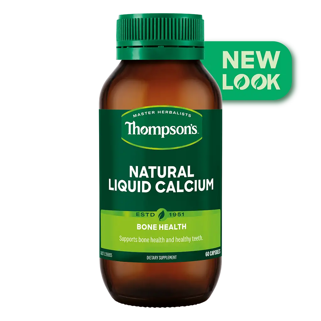 Thompsons Natural Liquid Calcium 60 Capsules XDaySale