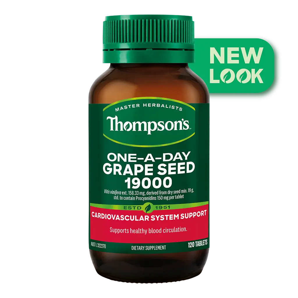 Thompsons One-A-Day Grape Seed 19000mg 120 Tablets XDaySale