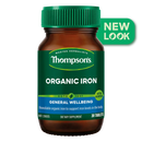 Thompsons Organic Iron 24mg 30 Tablets XDaySale