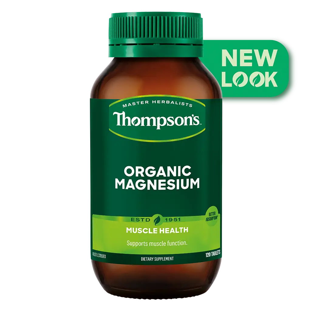 Thompsons Organic Magnesium 120 Tablets XDaySale